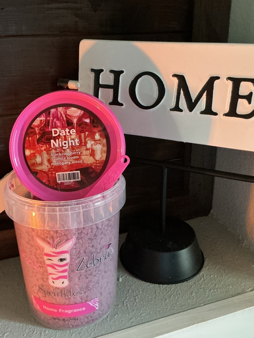 Hello Bloom Pink Zebra Wax Melts in a 4 oz blend bag
